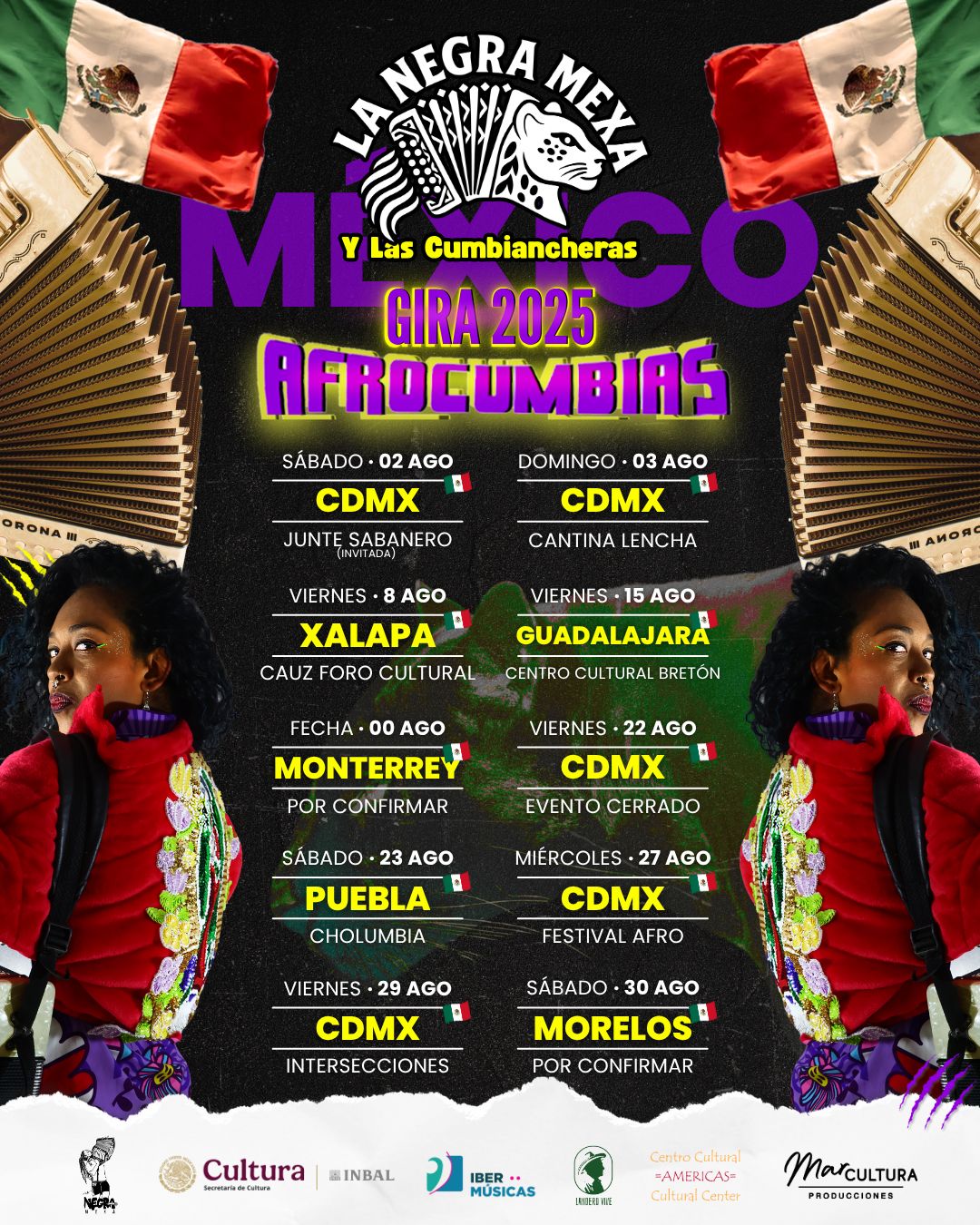 Cartel Estrategia Digital para crecimiento orgánico de Instagram de La negra Mexa